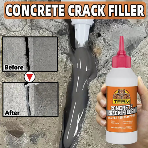 Heavy Duty Asphalt Crack Filler Blacktop Driveway Sealant That Flexes In Extreme Weather To Slash Repair Trouble And Keep Your Concrete Pavement Looking Slick And Totally Legit applied to concrete cracks with before and after comparison.