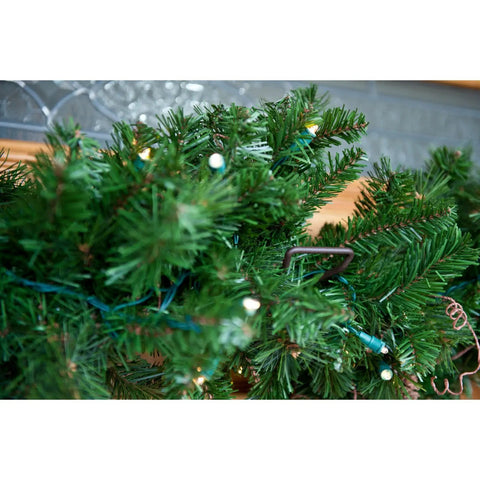 No Sweat Setup Front Door Garland Hanger With Thick Rubber Padded Ends For Year Round Decor Fits Wide Doorjambs No Drill Needed Holds Twenty Pounds Like A Champ Straight Up Heavy Duty Steel, close-up of greenery.