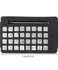 Leather Stamping Tools Pattern Kit 32 Piece Zinc Alloy Animal Punch Set in foam case with handle for DIY leather craft.