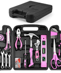 Pink 125 Piece Household Tool Set For Women Portable Tool Kit With Organizer Case For DIY Home Repairs, Basic Hand Tools