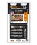 16 Piece Self Centering Drill And Driver Set With Magnetic Bit Tip For Quick Fastener Retention, Made in USA packaging