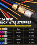 2026 wire stripper with alloy blade and 6 AWG rating from 8 In 1 Wire Stripper And Wire Twister Kit For Drill Driven Electrical Work