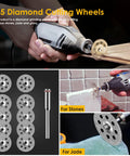 Gold Cutting Wheel Set For Rotary Tools With HSS Circular Saw Blades Resin Cutting Discs And Diamond Cutting Wheels Ideal For Metal Plastic Cuts DIY Projects And Small Shop Upgrades
