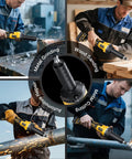 Heavy Duty Die Grinder Cranking 25000 Rpm With Quarter Inch Collet Plus Carbide Bit, used for wood sanding and metal grinding.