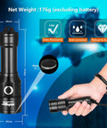 Two In One Scuba Diving Light With 1500 Lumen White Beam And Green Signal For Night Dives, Rechargeable Underwater Flashlight in hand