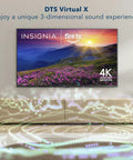 50 Inch Led Smart Fire TV Featuring Sick 4K Ultra HD Picture Quality And Dope HDR10 Contrast Levels With Alexa Voice Remote viewed on a stylish media console.