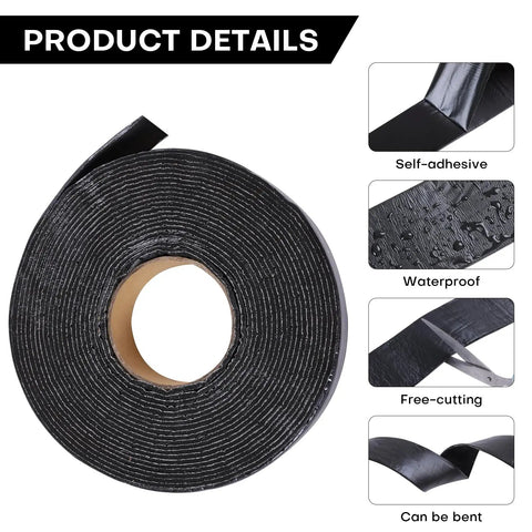 Self Adhering Asphalt Crack Tape 1.57 Inch By 50 Feet No Torch Required Easy Fix For Driveways Parking Lots Roofs And Roads 3mm Thick Durable Joint Repair Tape For Cracks And Gaps
