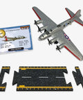 Dope B-17 Flying Fortress Jet Silver With Connectible Runway For Collectors Build Your Own Airstrip With Runway Intersections