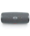 Gray Go Anywhere Waterproof Portable Bluetooth Speaker With 20 Hour Battery Life USB Fast Charging IPX7 Rugged shown from above.