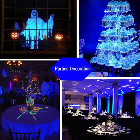 Blue LED Bulb A19 Base E26 Socket 9W 60W Equivalent Chill Blue Glow For Outdoor Porch Lighting Christmas Halloween Party Decor
