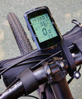 GPS Bike Computer With 2.4 Inch Screen And 28 Hour Battery Life For Mountain And Road Cycling mounted on handlebars