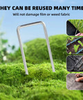 24 Pack Sturdy Garden Landscape Staples 6 Inch Galvanized Steel Sod Pins Anti Rust Stakes For Weed Barrier And Landscaping Fabric