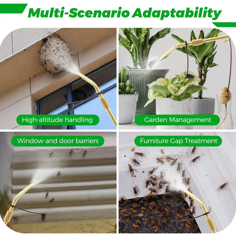 Diatomaceous Earth Duster For Cracks And Crevices, Long Metal Tube Powder Applicator in various garden and home scenarios