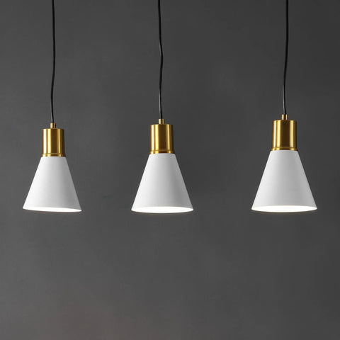 Mid Century Modern Iron LED Pendant Light With Sleek Black Metal Shade, Adjustable Hanging Ceiling Fixture For Kitchen Island