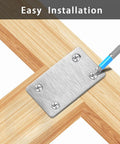 ✝️ 12 Pcs Mending Plate, 2.37 x 1.5 inch Stainless Steel Flat Plates with Holes, Straight Metal Mounting Braces Brackets Kit for Furniture, Wood Joint Connector (Silver, 2.36 inch) designed for smooth motion and stable alignment in automation and, installed on wood joint.