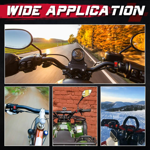 LED Light Bar Wiring Harness Kit With Motorcycle Handlebar Switch for various riding applications