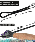 36 Inch Travel Ready Underwater Spear For Lionfish Frog And Flounder Gigging, compact 3 piece spear with power stretch detail