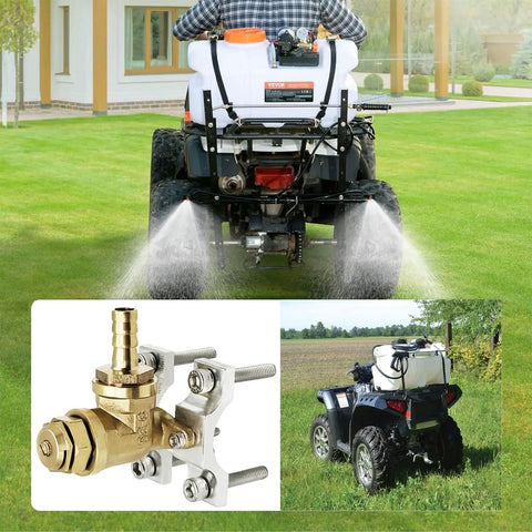 Boomless Spray Nozzle For ATV Sprayers With Brass Size 10 And Size 12 Orifices, Ultra Portable Spot Sprayer Attachment For Lawn