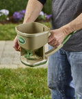 Hand Powered Lawn Spreader For Grass Seed Fertilizer Salt Ice Melt With Adjustable Arm Support Easy Grip For Small Yards