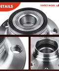 Close-up of Two Piece Rear Wheel Bearing And Hub Assembly Set For Audi And Volkswagen Vehicles 2005 To 2022.