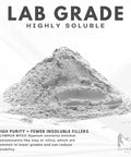 97 Percent Pure Gypsum Powder For Soil And Substrates, High Solubility Calcium Sulfate Dihydrate, 1 Pound featured on white background