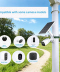 2 In 1 Pole And Wall Mount For Cameras And Solar Panels Compatible With Ring Blink Eufy Arlo Wyze Solar Panels displayed on pole