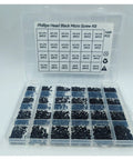 Top Shelf 1600 Piece Micro Screw Kit M1.2 To M2.0 304 Stainless Steel layout with organized compartments for easy access.