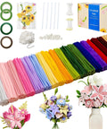 1000-Piece Pipe Cleaner Flower Kit With 18 Color Chenille Stems Complete Accessory Set And Instructions DIY project supplies