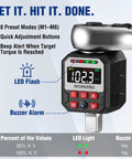 Digital Torque Adapter For Half Inch Drive With Buzzer Alert turns ratchet electronic torque wrench, digital display and LED flash