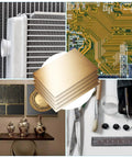 Brass Shim Stock Sheets 0.010 Inch Thick, 10 By 4 Inch Brass Plate Sheets, 6 Piece Pack shown with tools and applications