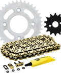 Drive Sprocket And Chain Combo For Honda CRF50F XR50R Front 14 Tooth Rear 37 Tooth 420VM X Ring Chain With 76 Links Replacement