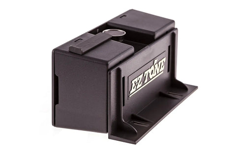 Black EZ Tone door alarm that requires no power no wires quick install under 15 minutes includes L bracket for swinging doors