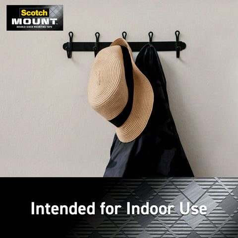 Four 1 Inch Permanent Mounting Squares Hold Up To 1 Pound Total On Contact No Mess Easy To Use White Adhesive For Painted Surfaces