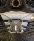 Beefed Up Radius Rods Plate For Can Am Maverick X3 Heavy Duty 6061 Billet Aluminum Plate With D Ring Black Anodized Finish For Extreme Off Road Performance And Durability on X3 rear suspension