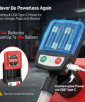 Automatic Portable Fuel Transfer Pump With Auto Stop And 30 Second Alert No Spill Fast 3.8 GPM Electric Gas Can Pump USB and battery