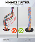 Before and after using 125 Piece Rubber Grommet Kit With 18 Sizes For Wiring And Automotive Firewall Grommets Hole Plugs