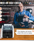 Hella Reliable Money Counter Machine With Legit Counterfeit Detection And Smooth Value Tracking Featuring Ultraviolet And Infrared Sensors Plus No Sweat Batch Sorting For Shop Bosses on retail counter.