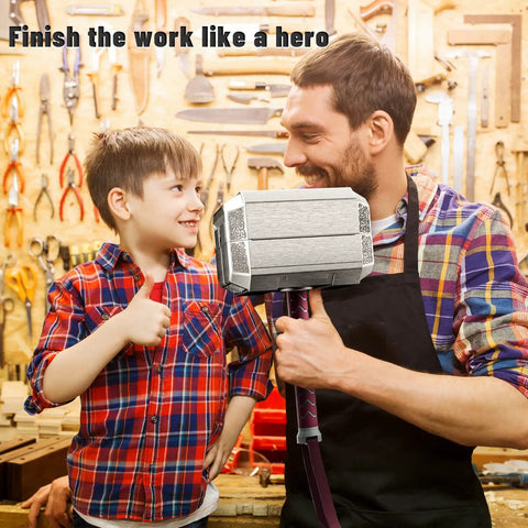 Father and son with Thor Hammer Tool Set For Home Repair And DIY Projects A Dope Multifunctional Hand Tool Box That Feels Like Real Power