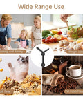 Collage showing uses of the Folding Food Scale for Kitchen and Travel, Digital Pocket Scale With Grab-and-Go Convenience