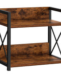 Two Tier Countertop Shelf Organizer For Kitchen Spice Rack And Jar Bottles Top Shelf Wood Counter Storage In Rich Brown Knockout Pantry Setup, showcasing a sturdy, double shelf unit.