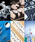 Assorted tools, watches, jewelry, glasses, and lab equipment that can be cleaned with a 15L Ultrasonic Cleaner With Digital Timer And Heater