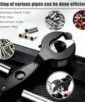 Ratcheting Tubing Cutter For Copper And Metal Pipes 5/16 To 1 1/8 Inch 2 In 1 Close Quarters Cutter With Deburring Tool And 4 Replacement Cutter Heads Boxed Set For Fast Clean Cuts In Tight Spaces black cutter on metal pipes