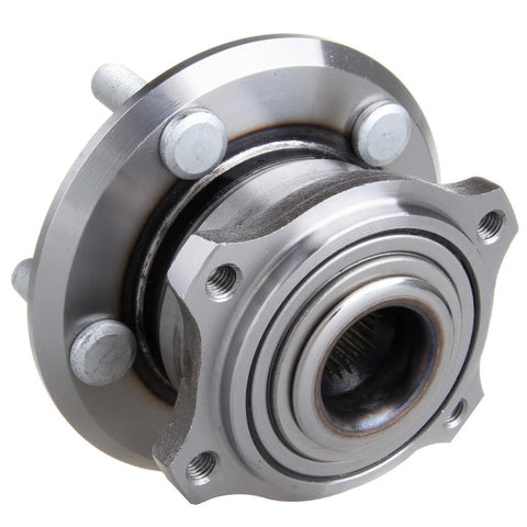 Front view of All Wheel Drive Front Wheel Bearing Hub Assembly Compatible With 2005 To 2017 Chrysler 300, 5 lug, non ABS