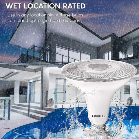 12 Pack PAR38 LED Outdoor Flood Light Bulbs For Indoor And Outdoor Use, 120W Equivalent, 1250 Lumens, 5000K Bright White, 15W Dimmable, Wet Rated, E26 Base, UL Listed