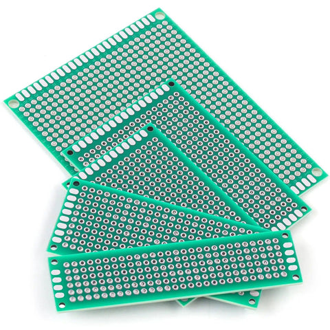32 Pieces PCB Board Set With Five Sizes Double Sided Prototyping Boards For DIY Electronics Projects Point One Inch Spacing