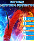 Split Wire Loom Tubing Pro Grade 1/2 Inch ID, 10 Feet Length, showcasing heat and cold resistance -40F to 257F.
