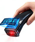 Portable Bluetooth Barcode Scanner With Handy Screen For 1D And 2D QR Codes Real Time LCD Display USB Wired Or Wireless