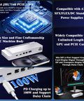 Mini Egpu Dock With Cnc Casing Compatible With Thunderbolt 3 4 Usb4 And Nvidia Amd Pcie External Graphics Card Enclosure Support Displayport 1.4 Pd 100W Charging Daisy Chain To Level Up Your Rig with Intel JHL7540 chip and USB ports.