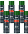 Pack of 6 Industrial High Solids Spray Paint Cascade Green 16 Ounce Aerosol Enamel For Maintenance And Repair On Equipment Tools