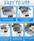 Ice Maker Cleaner Tablets Descaler 36 Pack For Portable Countertop And Nugget Ice Makers, nickel-safe descaler for countertop ice maker cleaning steps